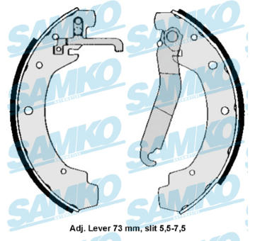 Sada brzdových čelistí SAMKO 84570