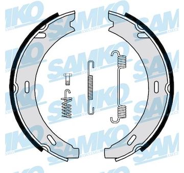 Sada brzdových čelistí, parkovací brzda SAMKO 84729
