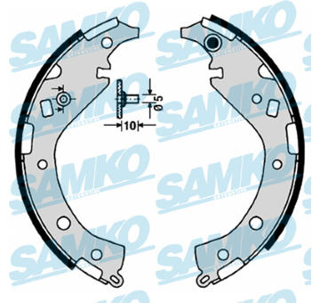 Sada brzdových čelistí SAMKO 89170