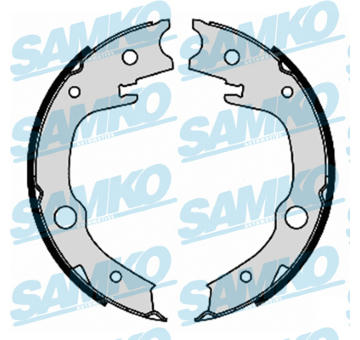 Sada brzdových čelistí, parkovací brzda SAMKO 89340