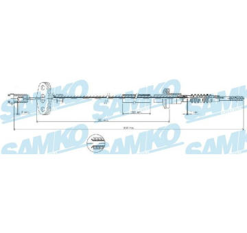Tazne lanko, ovladani spojky SAMKO C0035C