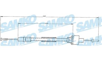 Tažné lanko, ovládání spojky SAMKO C0093C