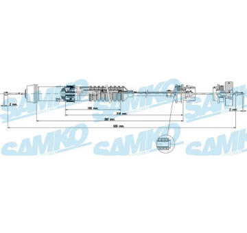 Tažné lanko, ovládání spojky SAMKO C0162C