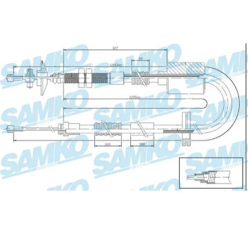 Tazne lanko, ovladani spojky SAMKO C0195C