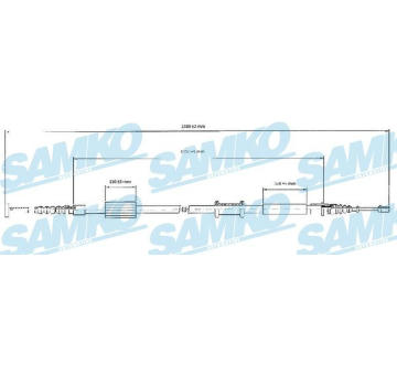 Tazne lanko, parkovaci brzda SAMKO C0208B