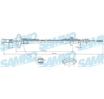 Tazne lanko, ovladani spojky SAMKO C0235C
