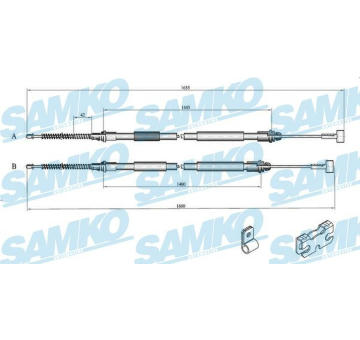 Tazne lanko, parkovaci brzda SAMKO C0246B