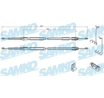 Tazne lanko, parkovaci brzda SAMKO C0285B