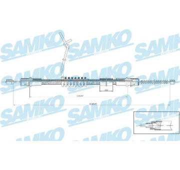 Tazne lanko, parkovaci brzda SAMKO C0287B