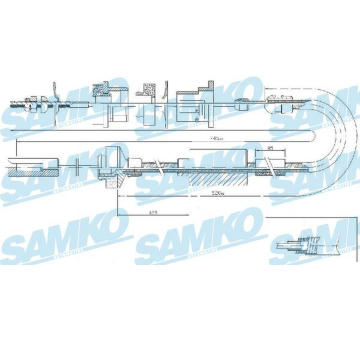 Tazne lanko, ovladani spojky SAMKO C0335C