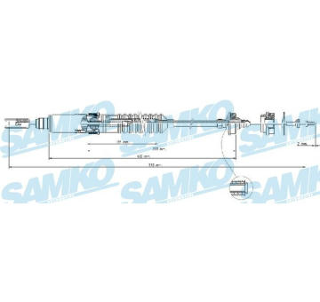 Tazne lanko, ovladani spojky SAMKO C0339C