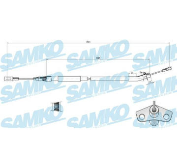 Tazne lanko, parkovaci brzda SAMKO C0448B