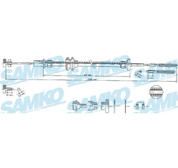 Tazne lanko, ovladani spojky SAMKO C0452C
