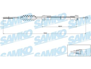 Tažné lanko, ovládání spojky SAMKO C0477C