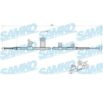 Tazne lanko, parkovaci brzda SAMKO C0488B