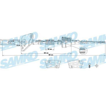 Tazne lanko, ovladani spojky SAMKO C0565C
