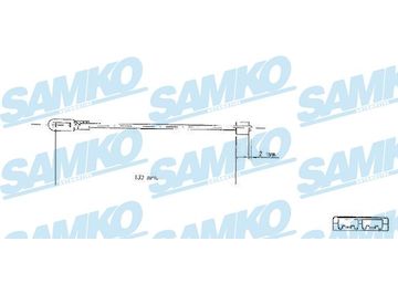 Tažné lanko, parkovací brzda SAMKO C0578B