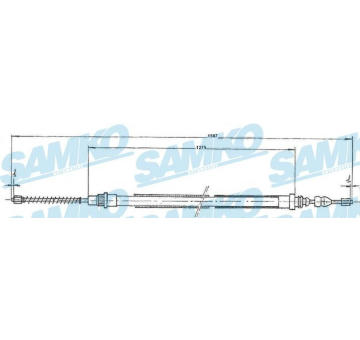 Tazne lanko, parkovaci brzda SAMKO C0724B