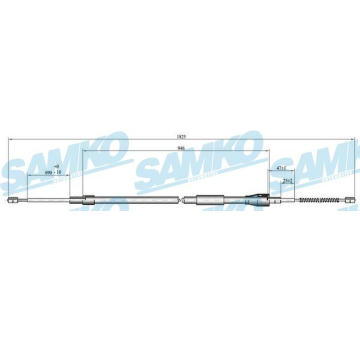 Tazne lanko, parkovaci brzda SAMKO C0815B