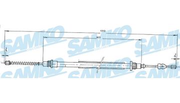 Tazne lanko, parkovaci brzda SAMKO C0837B