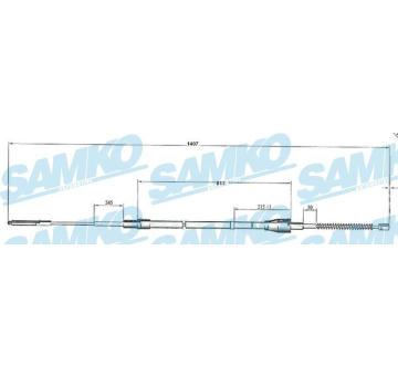 Tazne lanko, parkovaci brzda SAMKO C0950B
