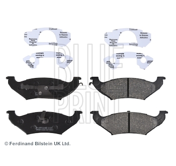 Sada brzdových destiček, kotoučová brzda BLUE PRINT ADA104235