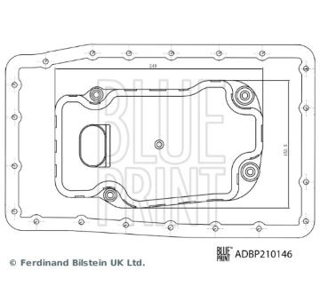 Sada hydraulickeho filtru, automaticka prevodovka BLUE PRINT ADBP210146