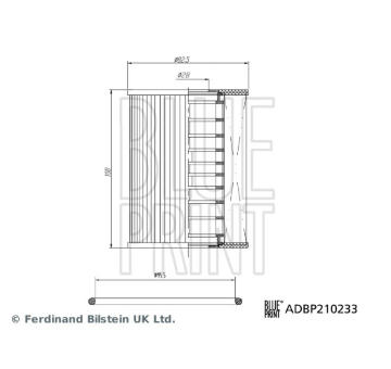 Olejový filter BLUE PRINT ADBP210233