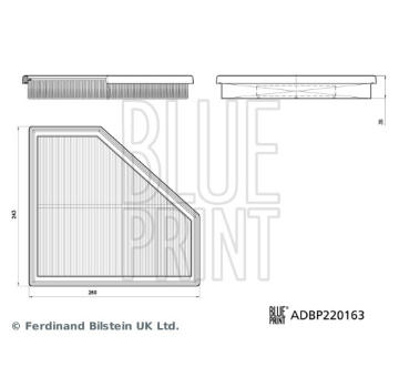 Vzduchový filtr BLUE PRINT ADBP220163