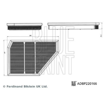 Vzduchový filtr BLUE PRINT ADBP220166