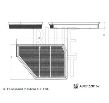 Vzduchový filtr BLUE PRINT ADBP220167