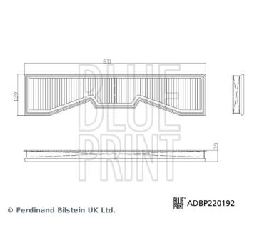 Vzduchový filter BLUE PRINT ADBP220192