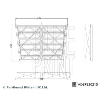 Vzduchový filter BLUE PRINT ADBP220210