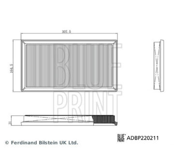 Vzduchový filter BLUE PRINT ADBP220211