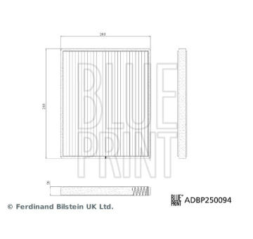 Filtr, vzduch v interiéru BLUE PRINT ADBP250094