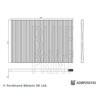 Filtr, vzduch v interiéru BLUE PRINT ADBP250105