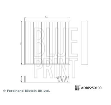 Filter vnútorného priestoru BLUE PRINT ADBP250109