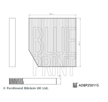 Filtr, vzduch v interiéru BLUE PRINT ADBP250115