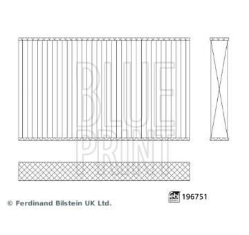 Filtr, vzduch v interiéru BLUE PRINT ADBP250119