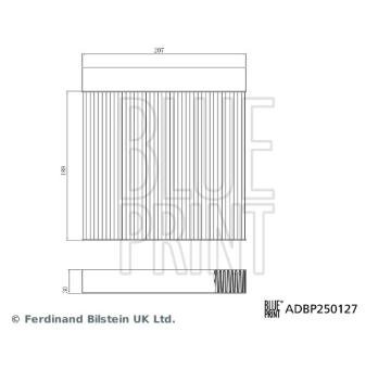 Filter vnútorného priestoru BLUE PRINT ADBP250127