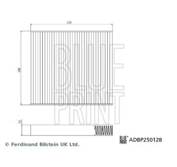 Filter vnútorného priestoru BLUE PRINT ADBP250128