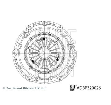 Pritlacny talir BLUE PRINT ADBP320026