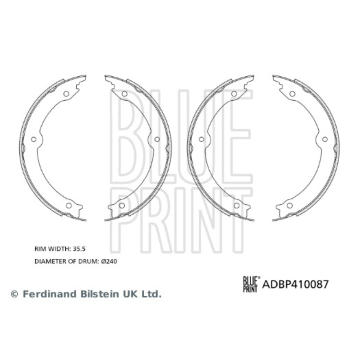 Sada brzd. čeľustí parkov. brzdy BLUE PRINT ADBP410087