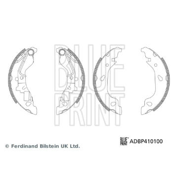 Sada brzdových čeľustí BLUE PRINT ADBP410100