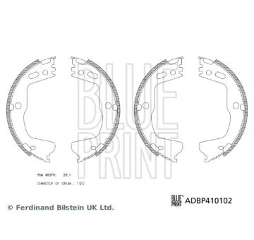 Sada brzdových čeľustí BLUE PRINT ADBP410102