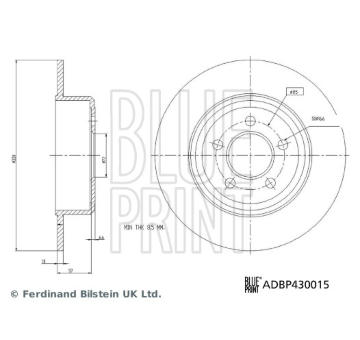 Brzdový kotouč BLUE PRINT ADBP430015