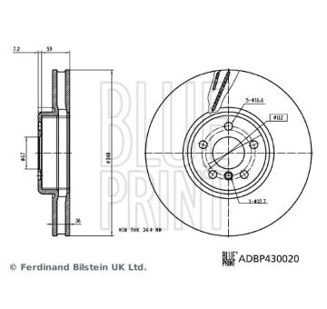 Brzdový kotouč BLUE PRINT ADBP430020
