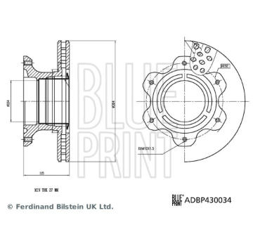 Brzdový kotouč BLUE PRINT ADBP430034