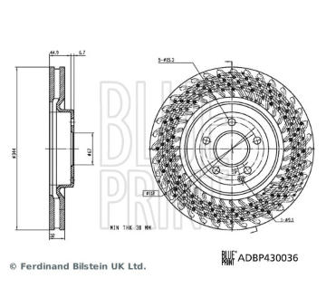 Brzdový kotouč BLUE PRINT ADBP430036