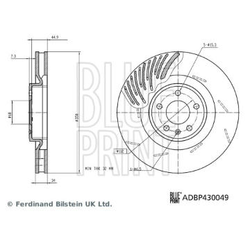 Brzdový kotouč BLUE PRINT ADBP430049